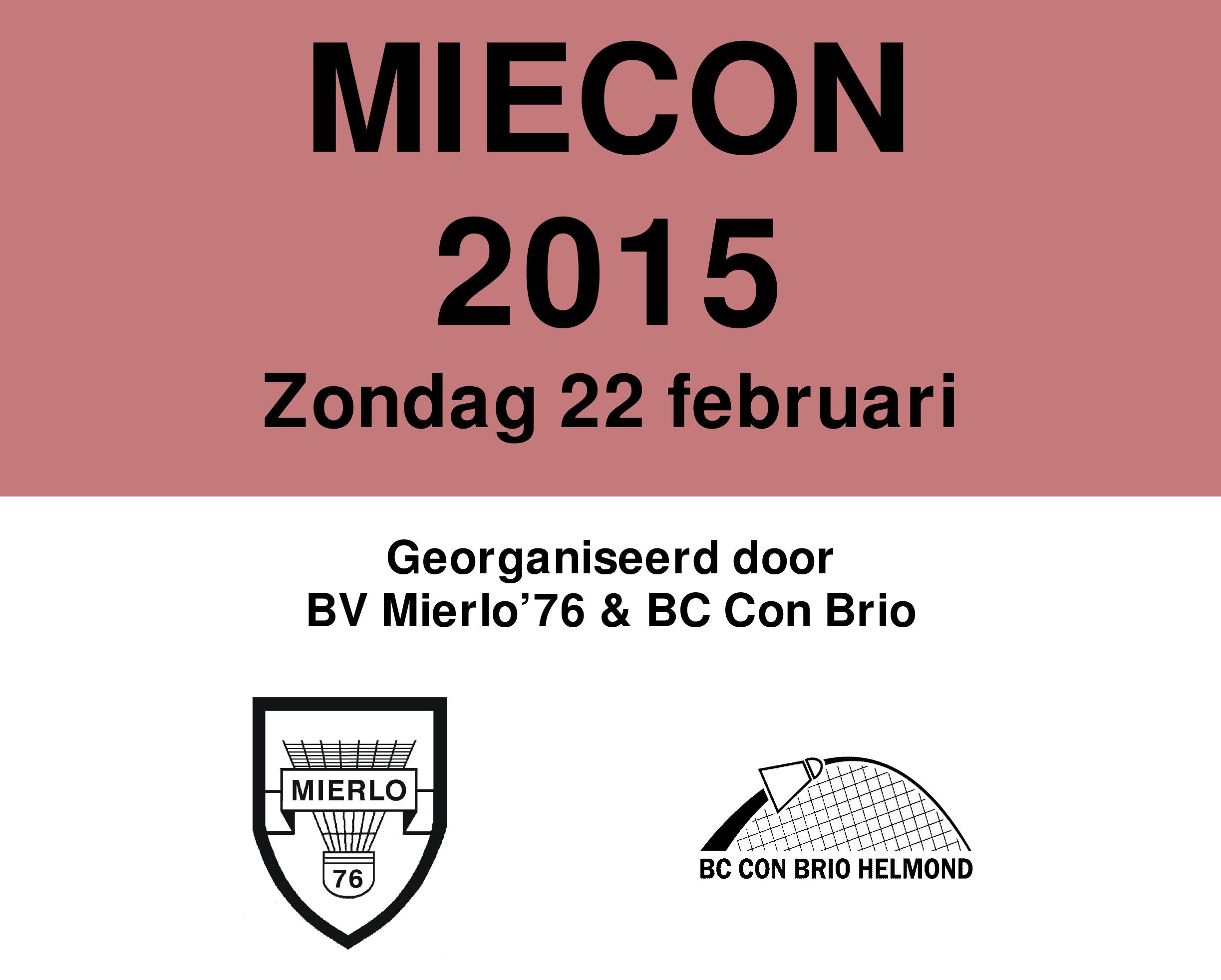 Uitnodiging MieCon Seniorentoernooi 2015