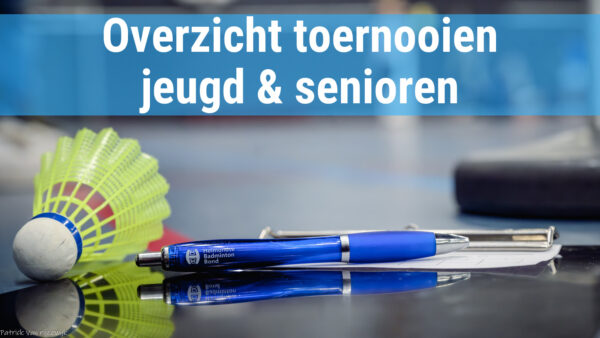 Toernooien jeugd & senioren