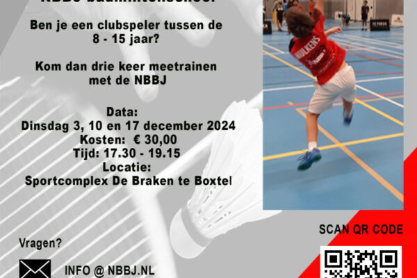 NBBJ: Kom 3x trainen!