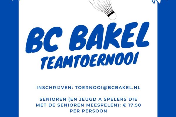 19 april Teamtoernooi Bakel