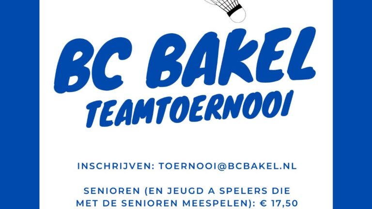 Teamtoernooi BC Bakel 2025