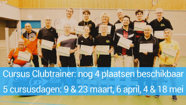 Trainerscursus: nog 4 plaatsen beschikbaar