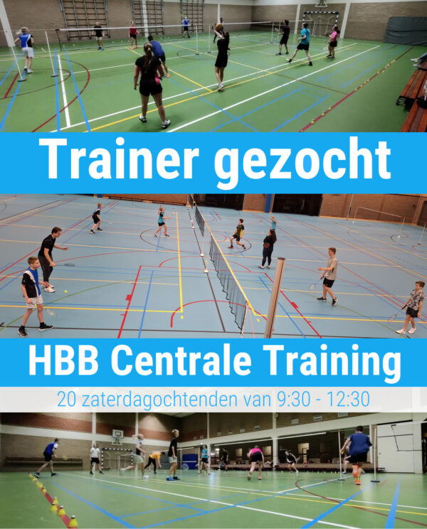 Trainer gezocht voor Centrale Training bij de HBB!